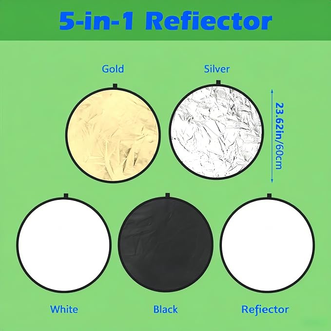 5-in-1 Photography Reflector 24" - Image 2