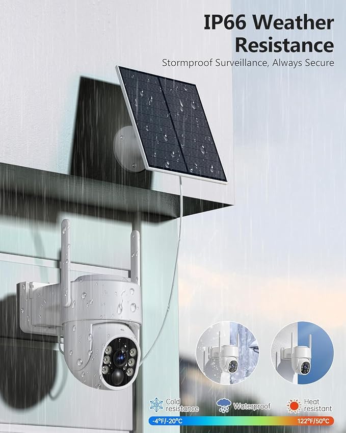 2K Security Camera System, 5GHz&2.4GHz WiFi Solar Wireless Cameras - Image 6