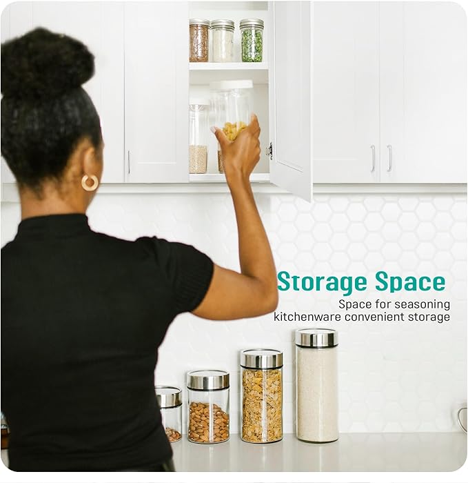 Wall Kitchen Cabinets, RTA Cabinets, White Shaker Cabinet, Wall Mounted, RTA Upper Cabinet, Modern for Kitchen and Bathroom with Door (White, 12" W x 36" H x 12" D)