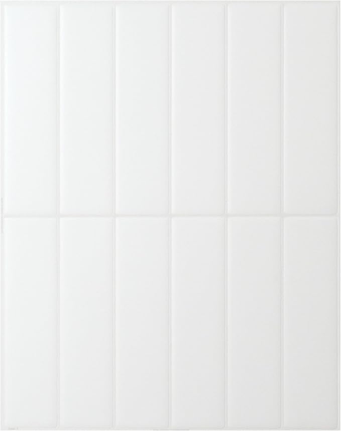 SMART TILES Peel and Stick Backsplash - 5 Sheets of 11.43" x 9" - 3D Adhesive Peel and Stick Tile Backsplash for Kitchen, Bathroom, Wall Tile