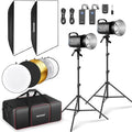 NEEWER 600Ws Studio Monolight Flash Light Kit: 2 Pack S101-300W 5600K Strobe by Neewer
