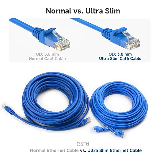 Cable Matters 10Gbps Snagless Cat 6 Ethernet Cable - 10ft - Image 4