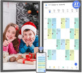 27" Digital Calendar for-Family-Schedules Wall-Planner - Smart Interactive Touchscreen Electronic Calendar, Seamless Scheduling, Star Rewards, Sync Online Calendar Via App, Wall Mount, Gifts for Mom