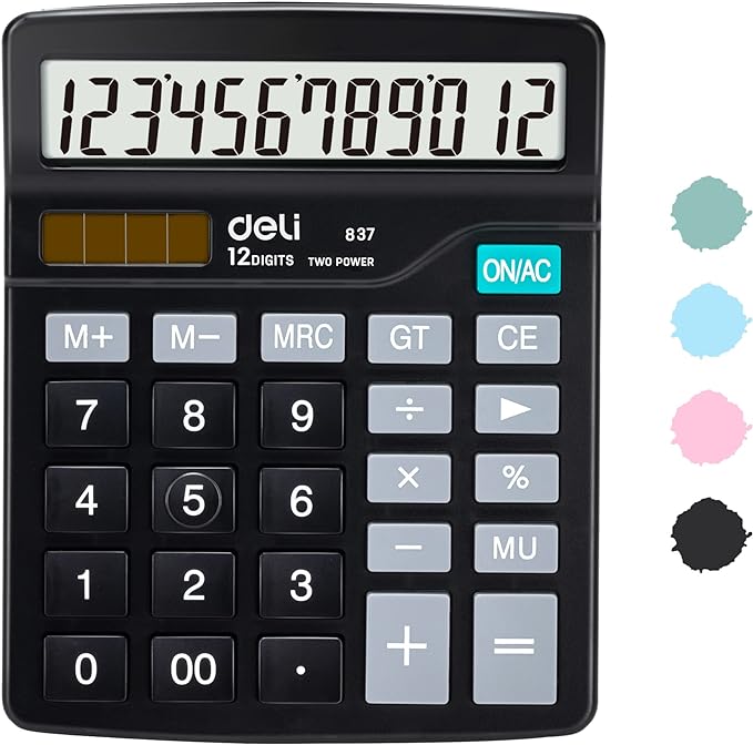 Calculator, Deli Standard Function Desktop Calculators by delioffice