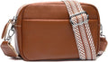 Small Crossbody Bags for Women Genuine Leather, Guitar Strap Shoulder Handbag by Utenwat