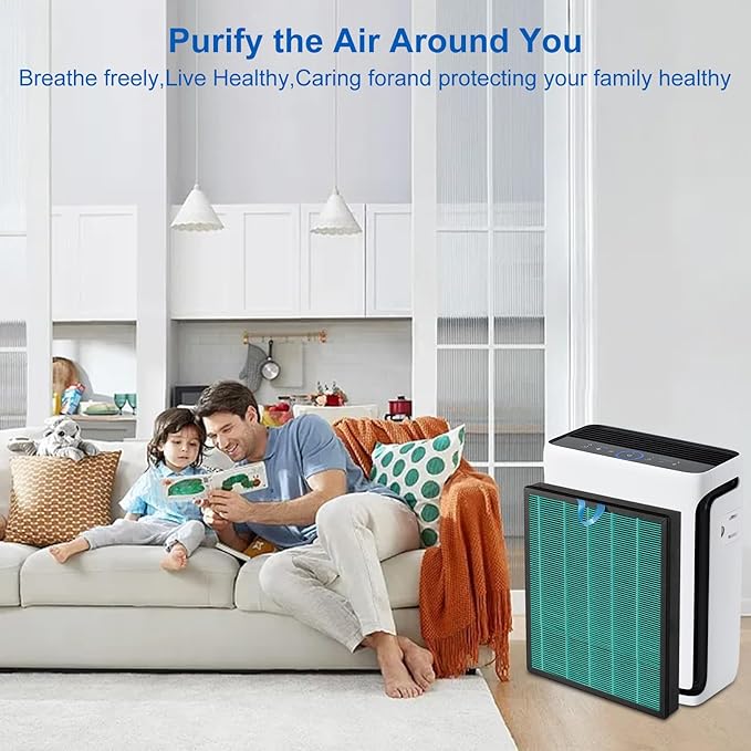 NXBHG Vital 100S Toxin Absorber Replacement Filter Compatible with Levoit Smart WiFi Vital 100S Air Puri-fier, 3-in-1 Filter and High-Efficiency Activated Carbon Filter, Vital 100S-RF, 2 Pack.