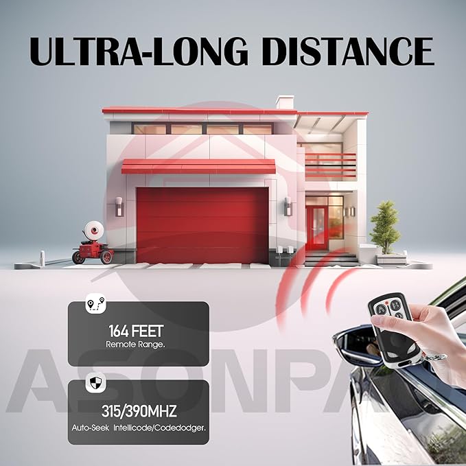 2 for Genie & Overhead Door Garage Door Opener Remote G3T-R G3T-A O3T-BX O3T-A【10-Year-Warranty】