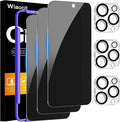 Wiaocit 3 Pack Tempered Glass Privacy Screen Protector by Wiaocit