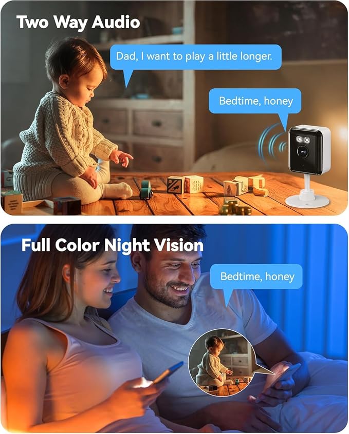 2.4/5GHz Home Cameras Indoor, 2K Security Camera Indoor - Image 6