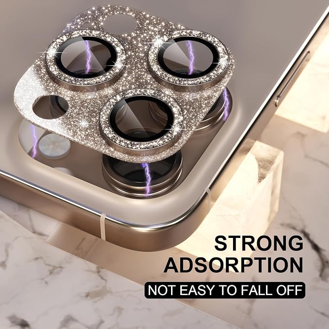 Choiche Compatible for iPhone 16 Pro/iPhone 16 Pro Max Camera Lens Protector - Image 6