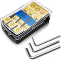 BULVACK 3 Way Mini ANL Fuse Holder, Copper 0/2/4 Gauge to 4/6/8 Gauge 60 Amp Fuse Distribution Block for Car Truck Boat Audio Stereo Amplifier