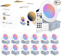 POWERASIA 12 Pack Smart Recessed Lighting 4 Inch, Ultra-Thin LED Recessed Lighting 9W 700LM Smart Downlight with Junction Box, Compatible with Alexa/Google Assistant - ETL and Energy Star Certified