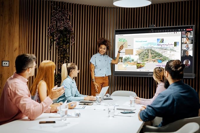 Promethean ActivPanel V10 Premium 55" Digital Whiteboard for Office or Classroom, 4K UHD, Interactive Display, OS Flexible Device (Panel Only)
