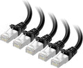 Cable Matters 10Gbps 5-Pack Snagless Short Shielded Cat 6A Ethernet Cable - 3ft by CableMatters