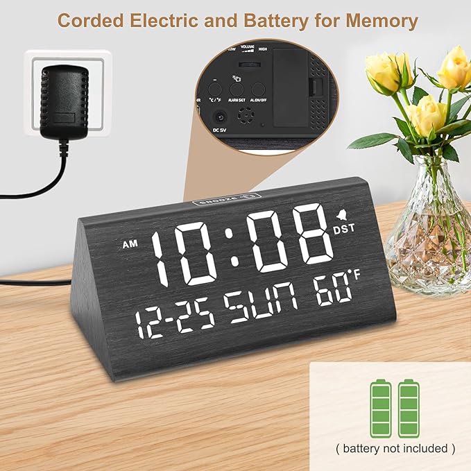 DreamSky Digital Alarm Clocks for Bedrooms - Image 2