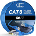 Cat 6 Ethernet Cable 50 ft, 10Gbps High Speed Ethernet Cable, Internet Cable by UltraClarityCables