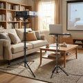 Naiveferry Adjustable Projector Stand Tripod, Laptop Stand Height from 26 to 63 Inch, Multifunctional DJ Rack Stand for Office Home or Studio