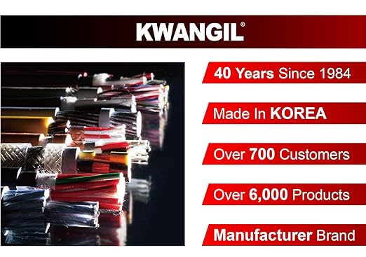 KWANGIL 4C 22AWG AMSB Shielded Cable Wire (UL2464) - Highly Flexible Str TC, PVC Ins, OS+TC BRD, PVC JKT for CNC Machine, Stepper Motor, VFD Spindle (Matte Black 100FT)