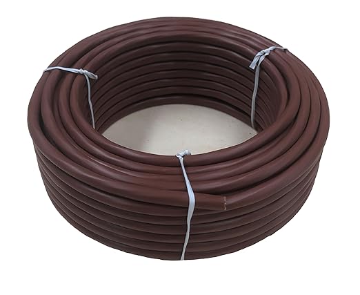 EASTWIRE 18/2 50ft Thermostat Wire, Solid Copper Wire, 18 Gauge Conductor, ETL Listed CL2 Power Limited Circuit Cable for Indoor/Outdoor Low Voltage Applications Use,Brown (18/2, 50ft)