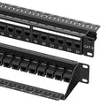 Cable Matters 1U 19-Inch 24-Port 10Gbps Cat6 Ethernet Patch Panel by CableMatters