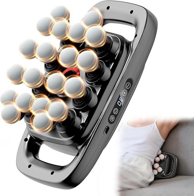 Bnbvo 20 Head Massage Gun, Massage Gun Deep Tissue with 3 Modes & 30 Levels Intensities, Quiet Percussion Massage Gun for Back, Shoulders, Legs and Full Body Muscle Pain Relief, Gifts for Men, Women