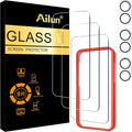 Ailun 3 Pack Screen Protector for iPhone 16 + 3 Pack Camera Lens Protector by Ailun