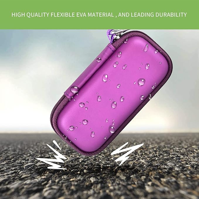 Heart Monitor Case Compatible with AliveCor Kardia Mobile ECG/for KardiaMobile 6L for Apple and Android Device - CASE ONLY (Purple)