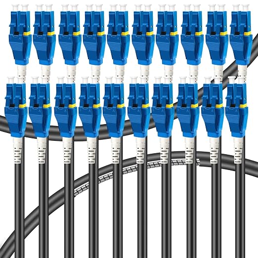 20-Pack - 3m Uniboot LC to LC Armored Fiber Patch Cable, Singlemode 9/125um by Bangun