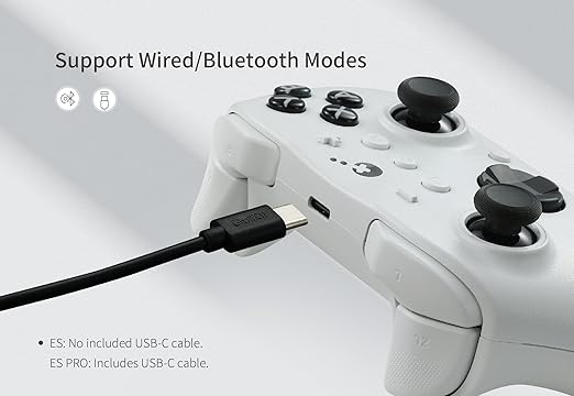 GuliKit ES PRO Fastest Wireless Controller – TMR Anti-Drift&Anti-Snapback Joysticks, Lowest Wireless Latency 3.25ms, Compatible with PC/Switch/Android/Switch 2 Wake-up,30h Battery, Gyro&Turbo for FPS