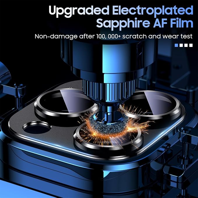 Uyiton for iPhone 13 Pro/iPhone 13 Pro Max Camera Lens Protector, Metal Ring - Image 6