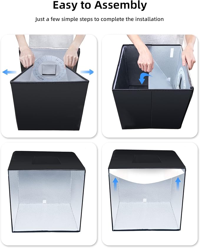 Glendan Mini Photo Studio Light Box, Portable Foldable Light Box Photography - Image 5