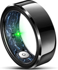 RIFESI Smart Ring for Women Men, Fashion Minimalist Fitness Ring & Sleep Tracker Ring with Heart Rate, Blood Pressure,5ATM Waterproof Health Ring,Gifts for Women Men Gift,No Subscription (12,Black)
