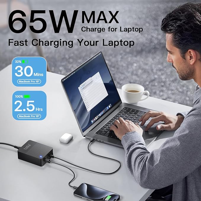 RYND 2026 Latest USB C Fast Charger,165W GaN 4-Port Charging Station Hub Block Cube, USB C Wall Charger Blocks with Dual Type C Ports,for iPad/iPhone 17 16 15 14 13 12 Pro Max Pixel Note Galaxy