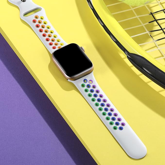 Lerobo Compatible with Apple Watch Band Series 9 41mm SE 40mm 38mm 42mm Soft - Image 2