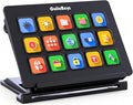 GuileKeys Stream Controller, Stream Deck with 15 Macro Keys Customizable, Gaming Macro Keypad with Trigger Actions in OBS/Twitch/YouTube/Streamlabs/Discord/Zoom, Compatible with Mac/PC, Foldable Stand
