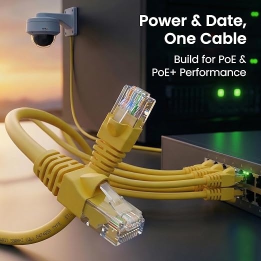 GEARit Cat 6 Ethernet Patch Cables 3 ft Yellow, High Speed 24AWG 10Gbps RJ45 - Image 7