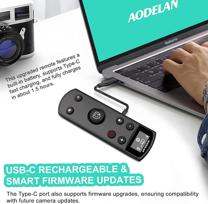 Remote Control for Fujifilm Camera, USB-C Rechargeable Wireless Shutter Release - Image 3