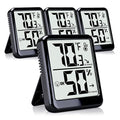 4-Pack Room Thermometer Indoor Hygrometer, Small Digital Temperature and by Azosowo