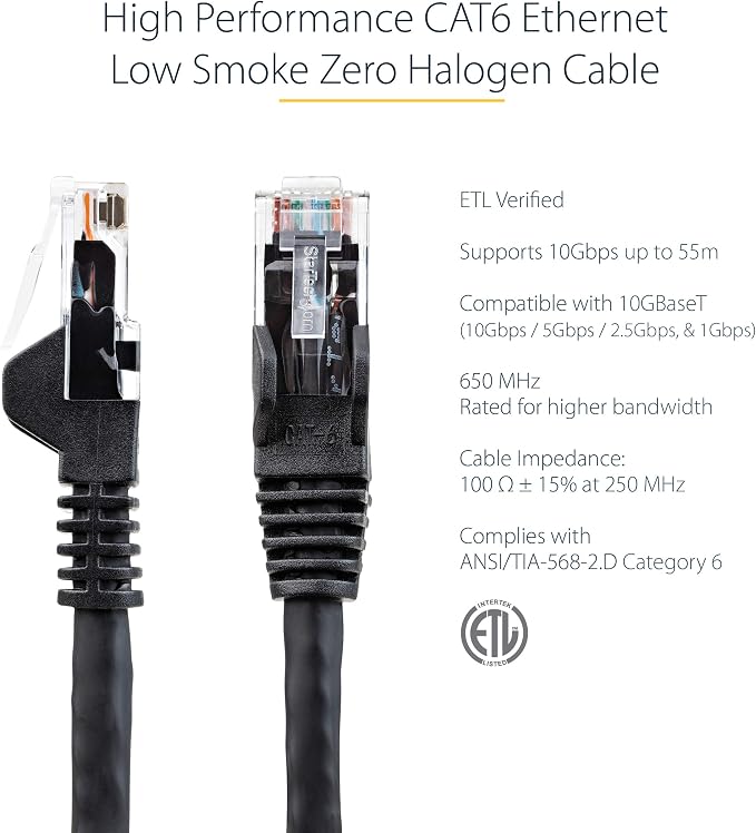 StarTech.com 3ft CAT6 Ethernet Cable - Image 2