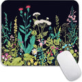 Armanza Square Mouse Pad Midnight Flowers,Personalized Premium-Textured Custom Mouse Mat Design,Washable Mousepad Cloth,Non-Slip Rubber Base Computer Mouse Pads for Wireless Mouse