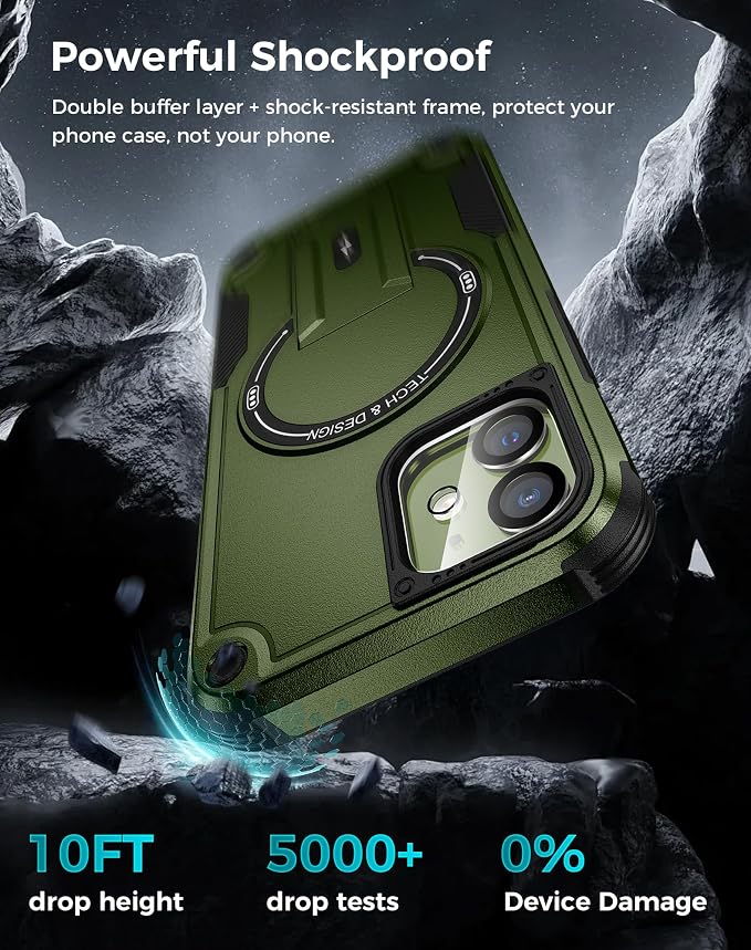 Goton for iPhone 12 Case with Privacy Tempered Glass Screen Protector & Camera - Image 4