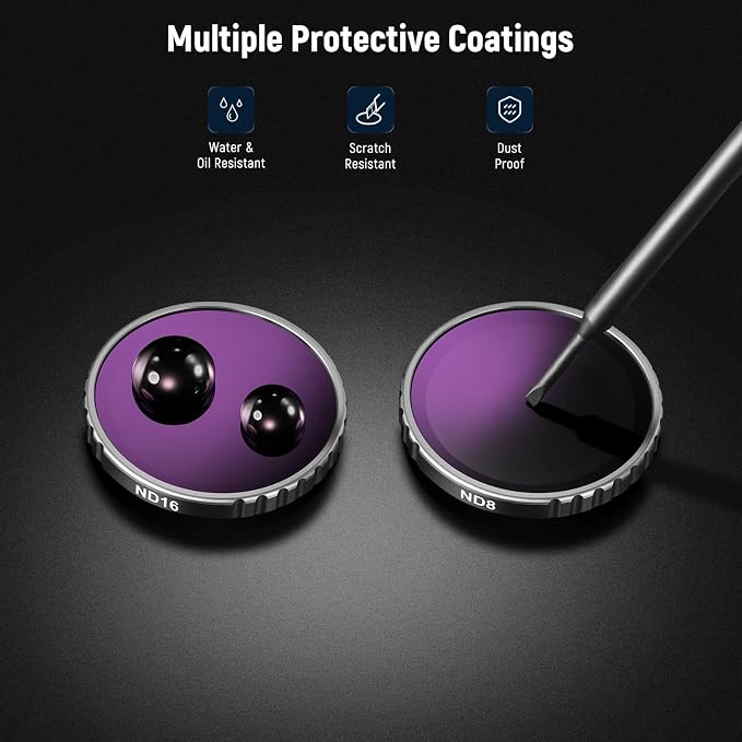 NEEWER GO 3S ND Filter Set, ND8 ND16 ND32 ND64 Neutral Density Lens Filter - Image 5