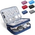 Large Electronic Organizer Travel Case, Double Layer Tech Accessories Bag by Unknown