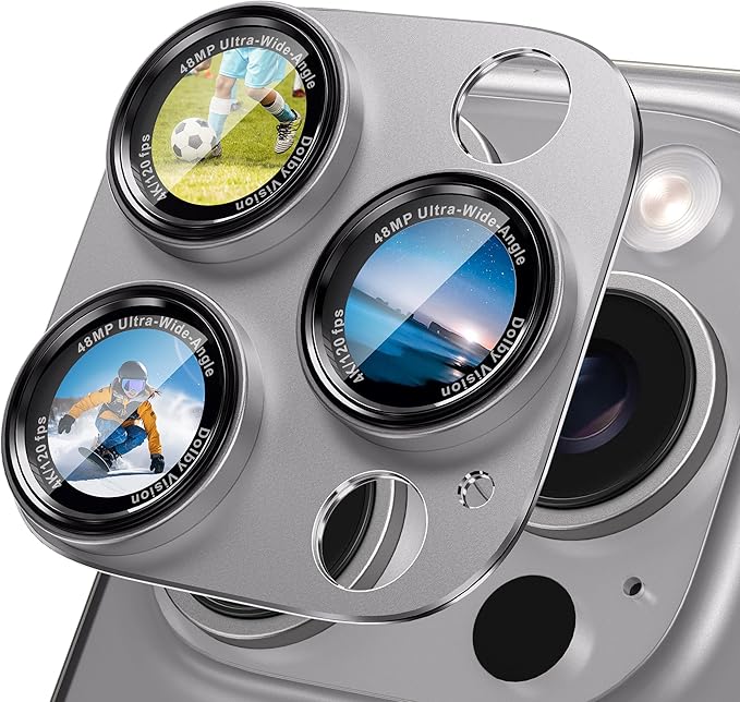 CACOE Camera Lens Protector for iPhone 14 Pro/14 Pro Max/16 Pro/16 Pro Max by CACOE