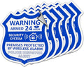 Psyfer® 6 Pack - Small Alarm Security Outdoor UV Window Stickers by Psyfer