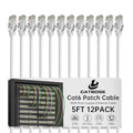 5 Feet Cat6 Patch Cables, Solid Pure Copper Patch Cord, Cat 6 Ethernet Cable by CatBose