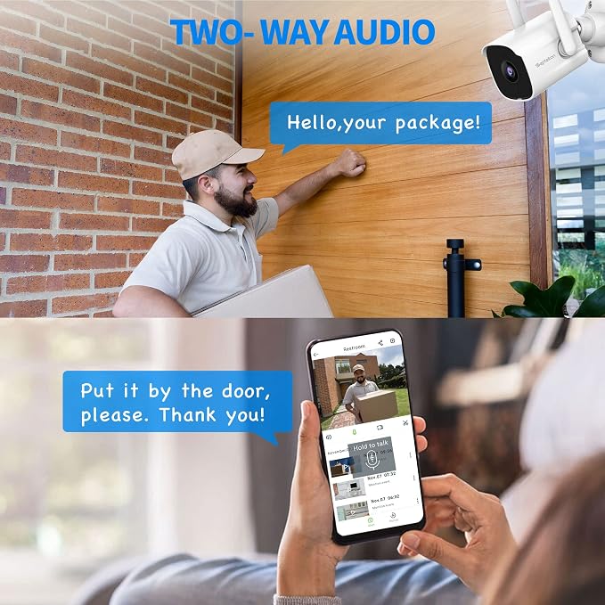 Septekon 2K Security Cameras Outdoor, 2.4G WiFi Cameras - Image 5