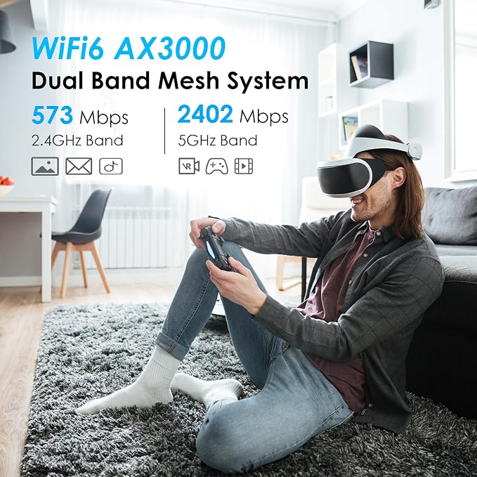 WAVLINK AX3000 WiFi 6 Mesh System 3 Pack - Image 4