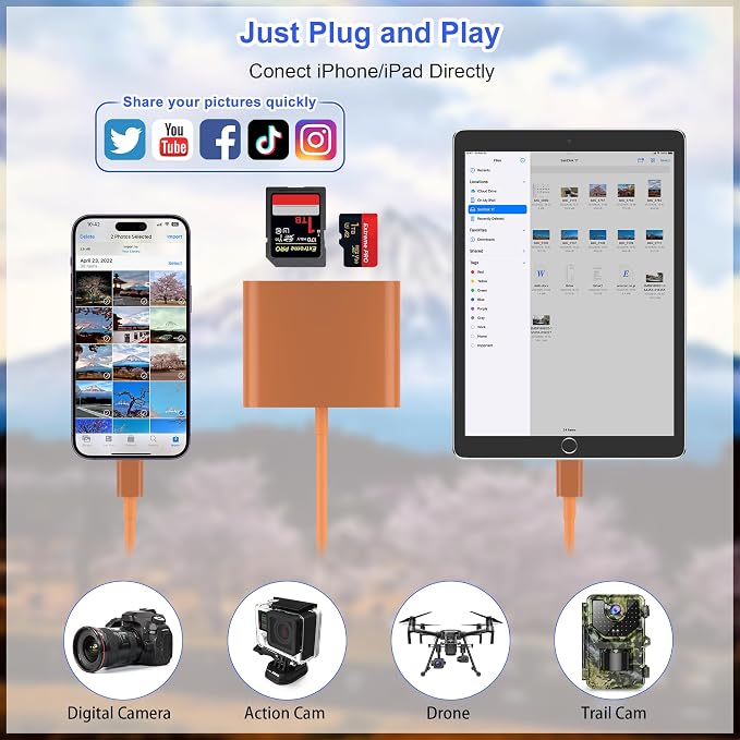 SD Card Reader for iPhone, Memory Card Reader - Image 3