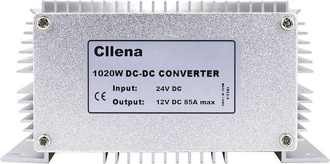 Cllena DC 24V Step Down to 12V 85A 1020W DC/DC Voltage Converter Regulator Waterproof Buck Transformer Power Supply